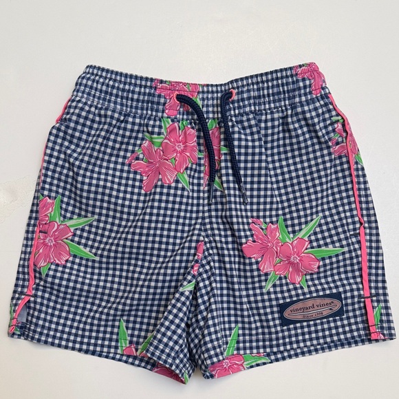 Vineyard Vines Other - Vineyard Vines Navy Gingham Swim Shorts | 3T